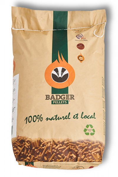 BADGER Pellets – Pallet van 65 zakken x 15 kg (975 kg)