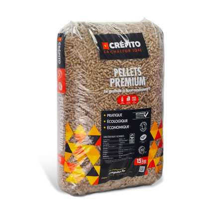 Crépito® Premium Pellets – Pallet van 72 zakken x 15 kg (1080 kg)
