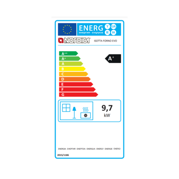 Houtkachel Isotta Forno EVO antraciet zwart 11 kW