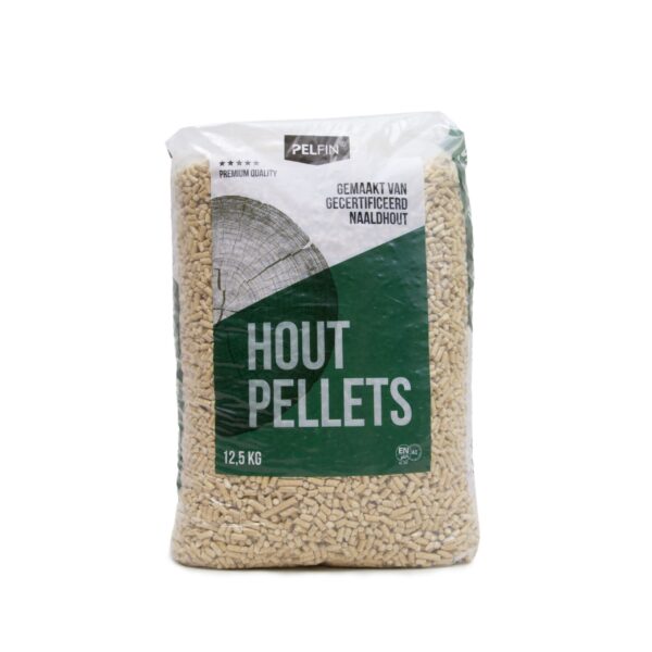 Pelfin Witte Houtpellets – 84 zakken à 12,5 kg – 1050 kg