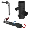 Pack Pelletkachel MARINA 14KW Luchtdicht + Ventilatiekit - Wit